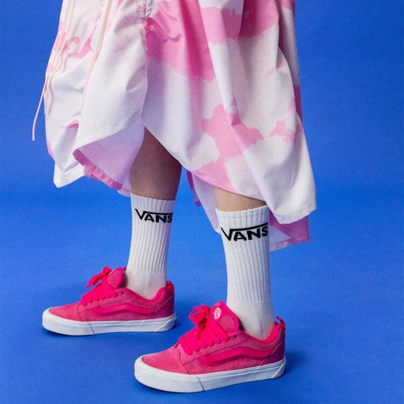 Vans Knu Skool Skate Shoe - Pink Glow - Picture 3 of 9